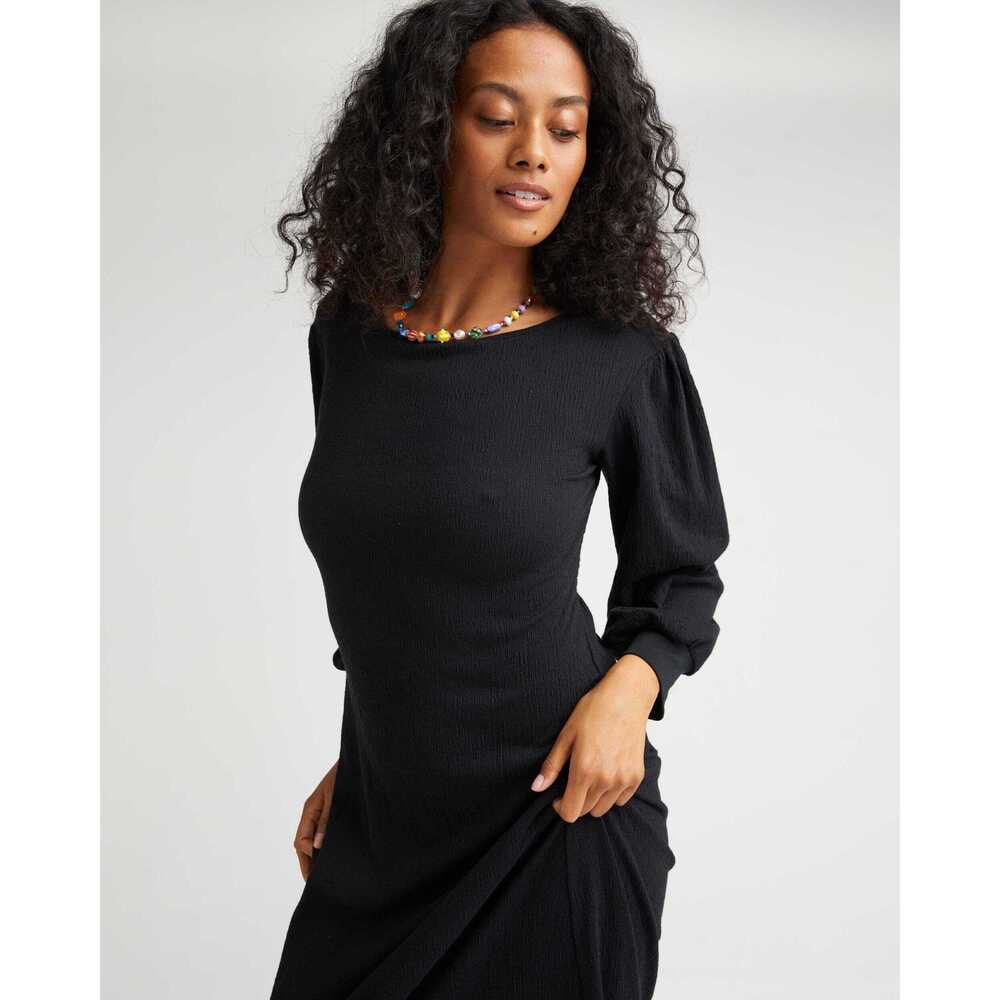 Andie Womens Cloud Weave Maxi Dress - Cloud Weave Knit - Black Size XLBLACK / XL